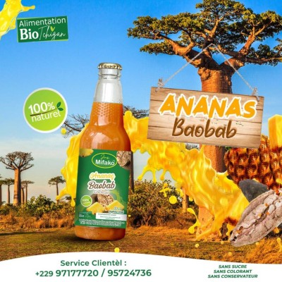 Cocktail Mifakô ( Ananas baobab) Pack de 6