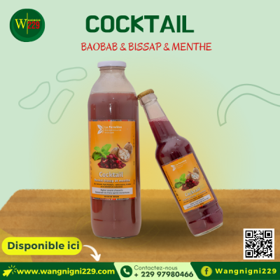 Cocktail baobab bissap menthe (Pack de 6)