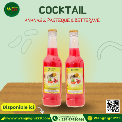 Cocktail Ananas, Pastèque et Betterave (Pack de 6)
