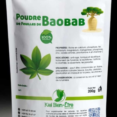 POUDRE DE FEUILLES DE BAOBAB